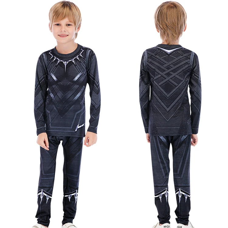 wholesale superhero suit kids spider man sports wear tshirt