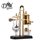 Coffee Commercial Household Luxury Royal Vacuum Cafetera Gold Color Belgium Balancing Siphon Coffee Maker