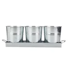 Garden Pots Factory Hot Sale Power Coated Metal Garden Window Herb Garden Planter Pots