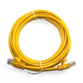 Soft UTP Stranded Cat5e Ethernet Patch Cord Yellow Cat5e network cable