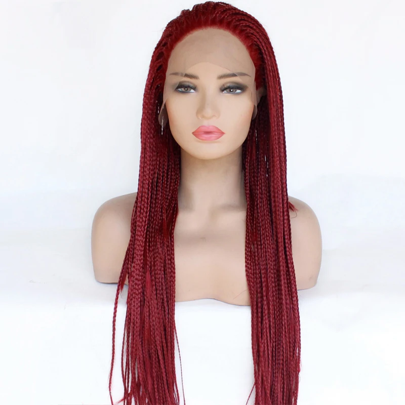 red braid wig