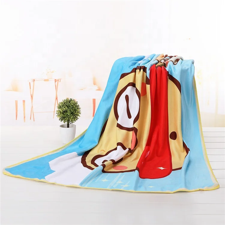 Big Absorbent Cartoon Bath Washcloth Swimwear Shower 160*80cm custom print beach towel
