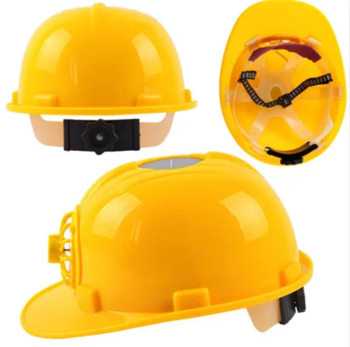 Solar Power Fan Helmet Outdoor Safety Working Hat Construction Protective Cap 