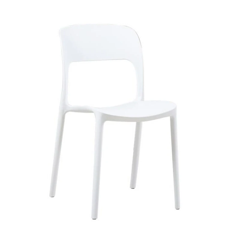 white plastic resin stacking chairs