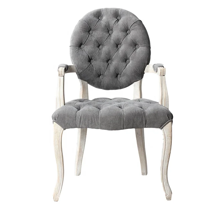 round back tufted chair