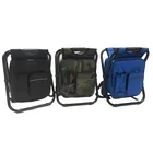 Backpack Folding Chair Backpack Stool Compact Folding Chair Supports Portable Storage Seat With Cooler Bag