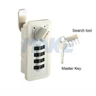 Number Lock Digital Lock MK707 4 Number Combination Plastic Digital Key Cabinet Lock For Lockers