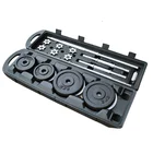 Dumbbell 50kg Set 50kg Painted Dumbbell Set With Box Gym Weightlifting Baking Barbell Dumbbell Set