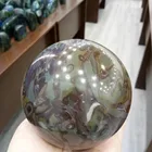 Stone Natural Bamboo Jasper Stone Quartz Crystal Sphere Healing Ball Chakra