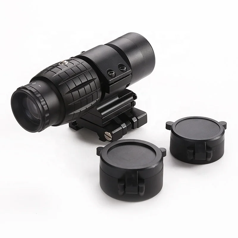Tactical 3X Magnifier Scope Sight Rifle scope With Flip To Side 20mm Rail Mount 
