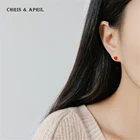 Earring Ceramic Ceramicearrings Silver Heart Earring Ceramic Glaze Costume Jewelry