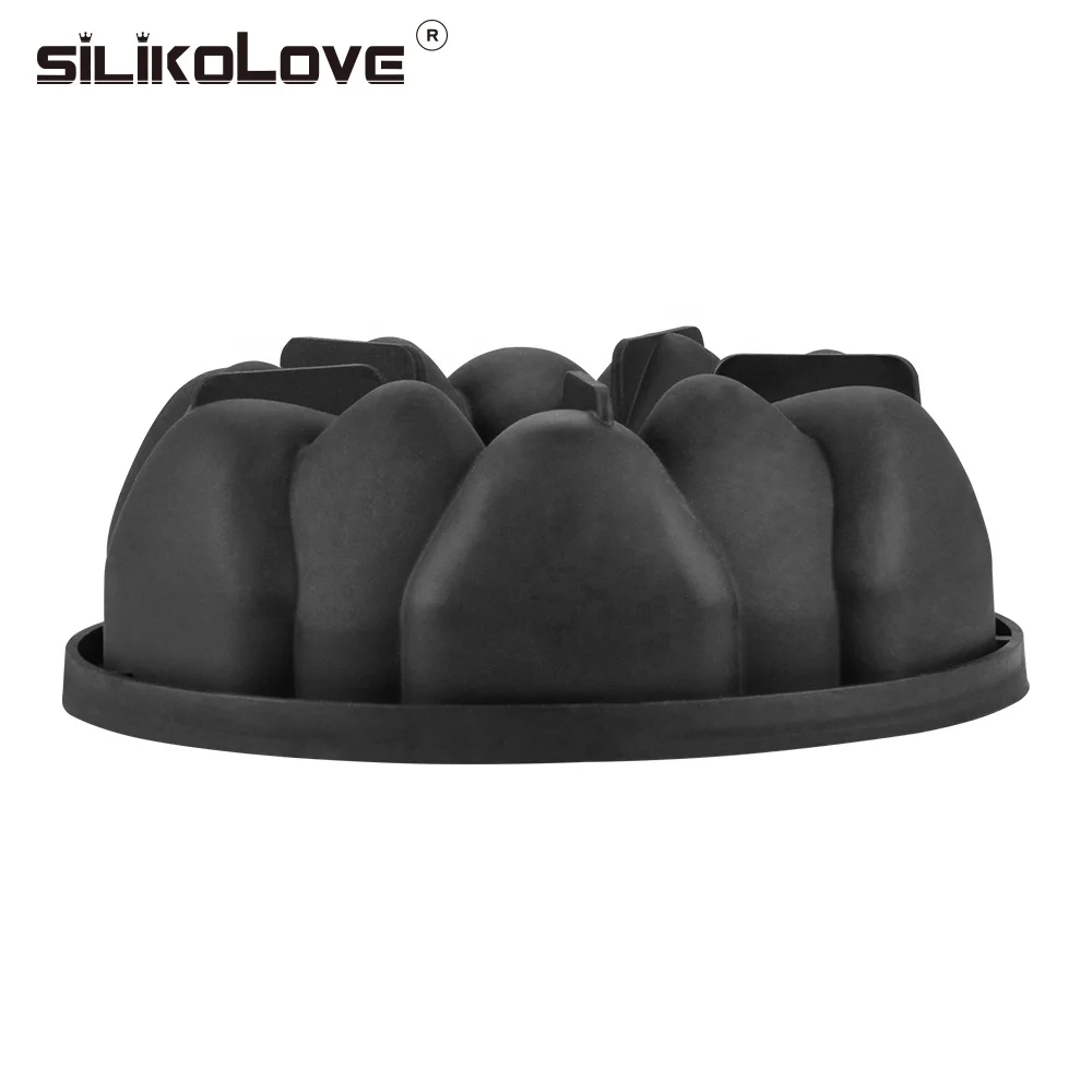 SILIKOLOVE Wedding Form Cake Decorating Mold 3D Silicone Mold Cake Round Large Baking Tool Tray Bakeware Non-Stick Food Safe