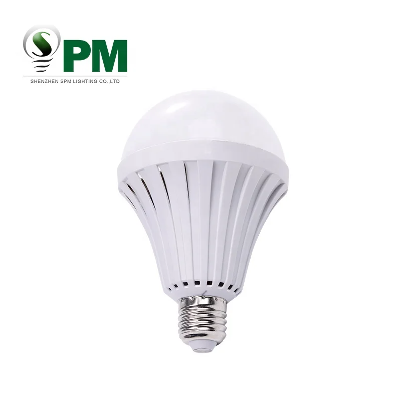 led intelligent emergency light bulb e27 cool white