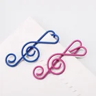 Paper Paper Clips Mixed Colors Musical Notes Clips Metal Cute Clef Shaped Holders Clamps Paper Clips