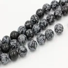 Loose Obsidian Wholesale Natural Stone Bead Strand Loose Snowflake Gemstone Obsidian Beads For Jewelry Making