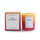 Candle Candle With Scent M SENSE Special Design Widely Used Gradient Color Glass Jar Scented Candle With Folding Box
