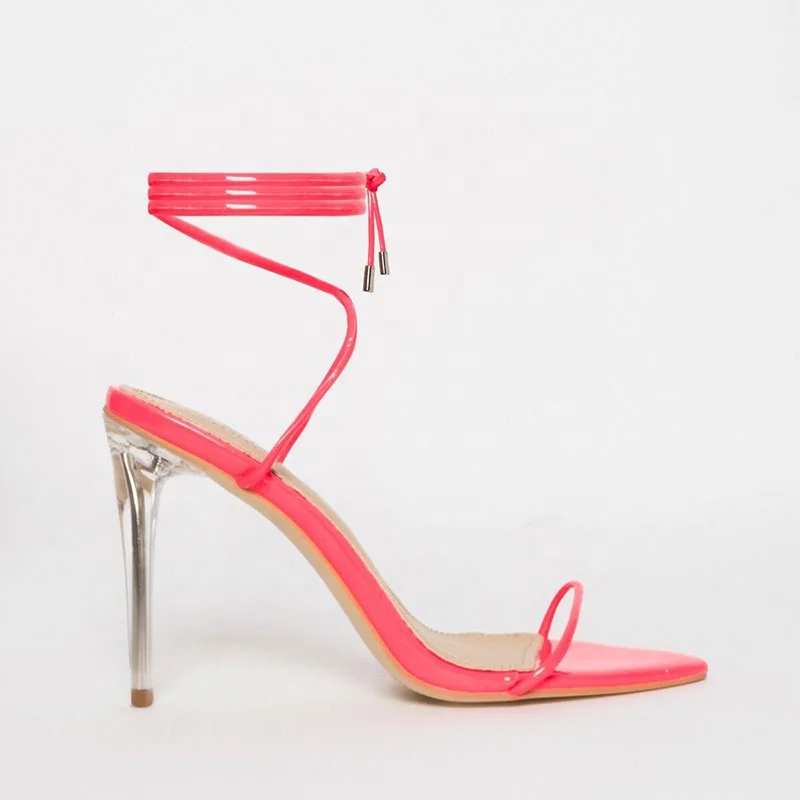Transparent Heel Sandals Slippers 