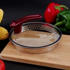 Pot Lid Glass Pot Lid Jinyuan Hot Sale Cookware Visible Transparent Belt Explosion-proof Glass Pot Lid