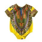 Baby Shenbolen Hot Sale African Baby 100% Cotton Clothes Wholesale Baby Wax Print Triangle Romper