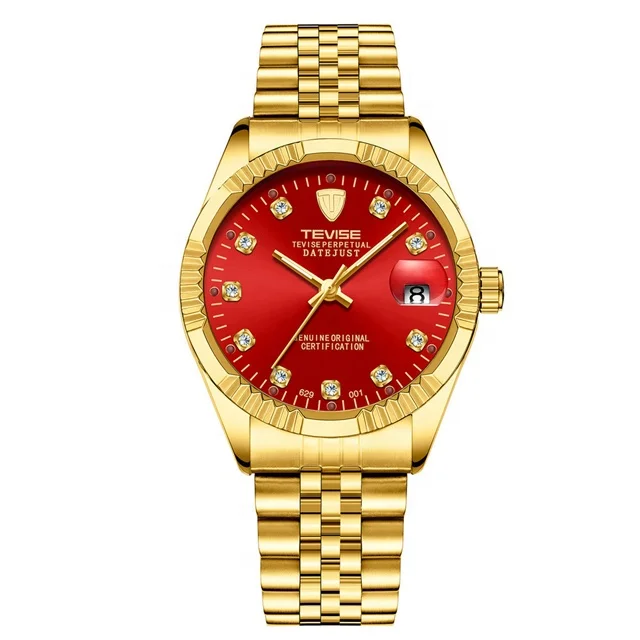 Orologi Da Uomo Di Lusso Meccanici Automatici In Oro Con Marchio Tevise -  Buy Orologi Di Marca Degli Uomini Di Lusso Automatico,Tevise Della  Vigilanza Degli Uomini Automatici,Orologio Di Lusso Product on Alibaba.com
