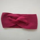 Hair Custom Womens Wool Knit Cross Knot Headband For Hair Wrap