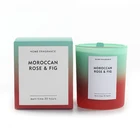 Candle Colorful Candles M SENSE Special Design Widely Used Gradient Color Glass Jar Scented Candle With Folding Box