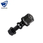 JQ Wholesale Standard Quality 40Cr /35CrMo Black Phosphated Rear Hub Bolts Nuts