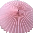 Pink Simple Home Decor Pink Cone Pleated Origami Paper Lamp Shade For Pendant Ceiling Lamp