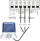 Ac Gate Gate Door Motor AC Single Phase 220V Asynchronous Sliding Gate Door Motor