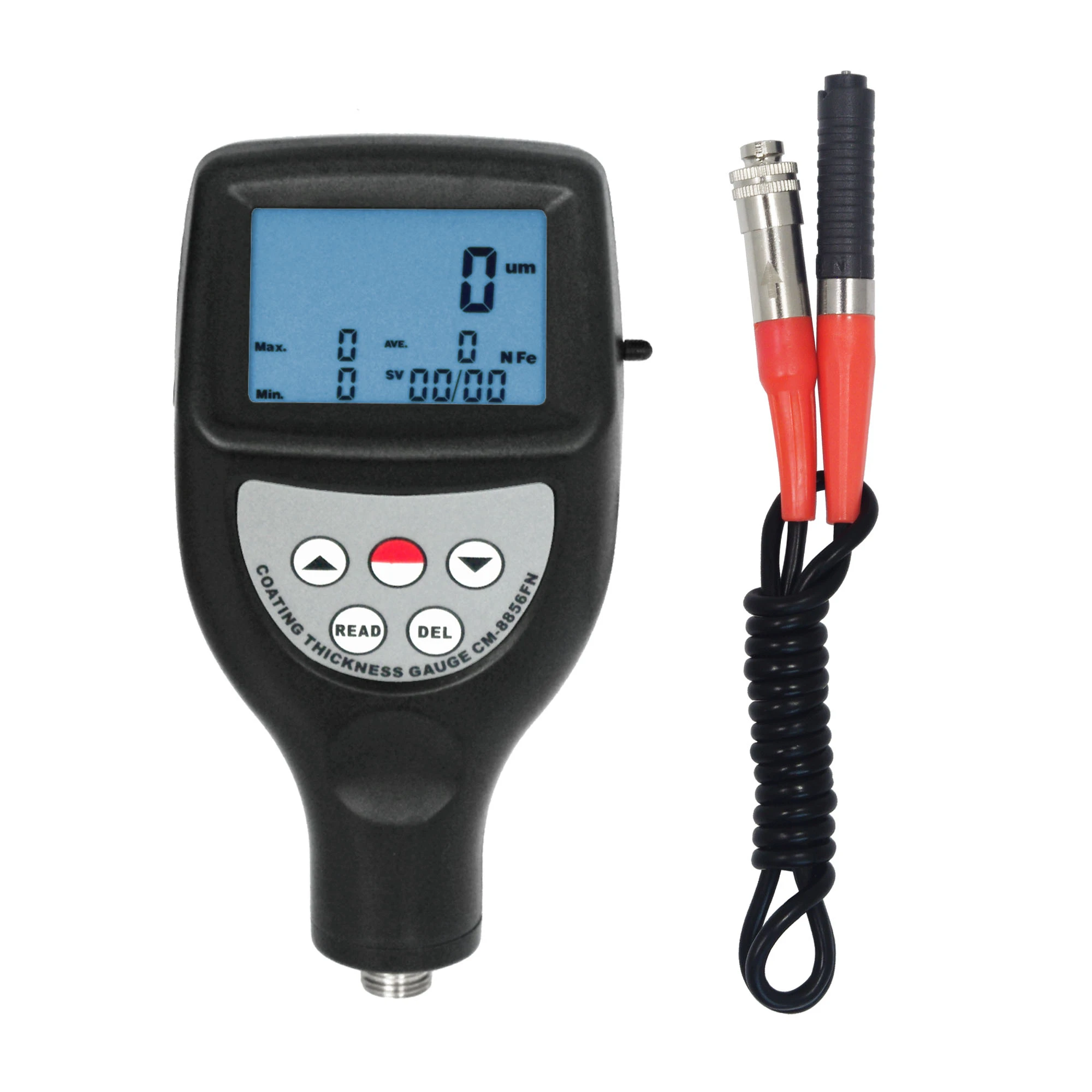 Digital Coating Thickness Gauge Paint Thickness Tester F-type probe 0-1250um 
