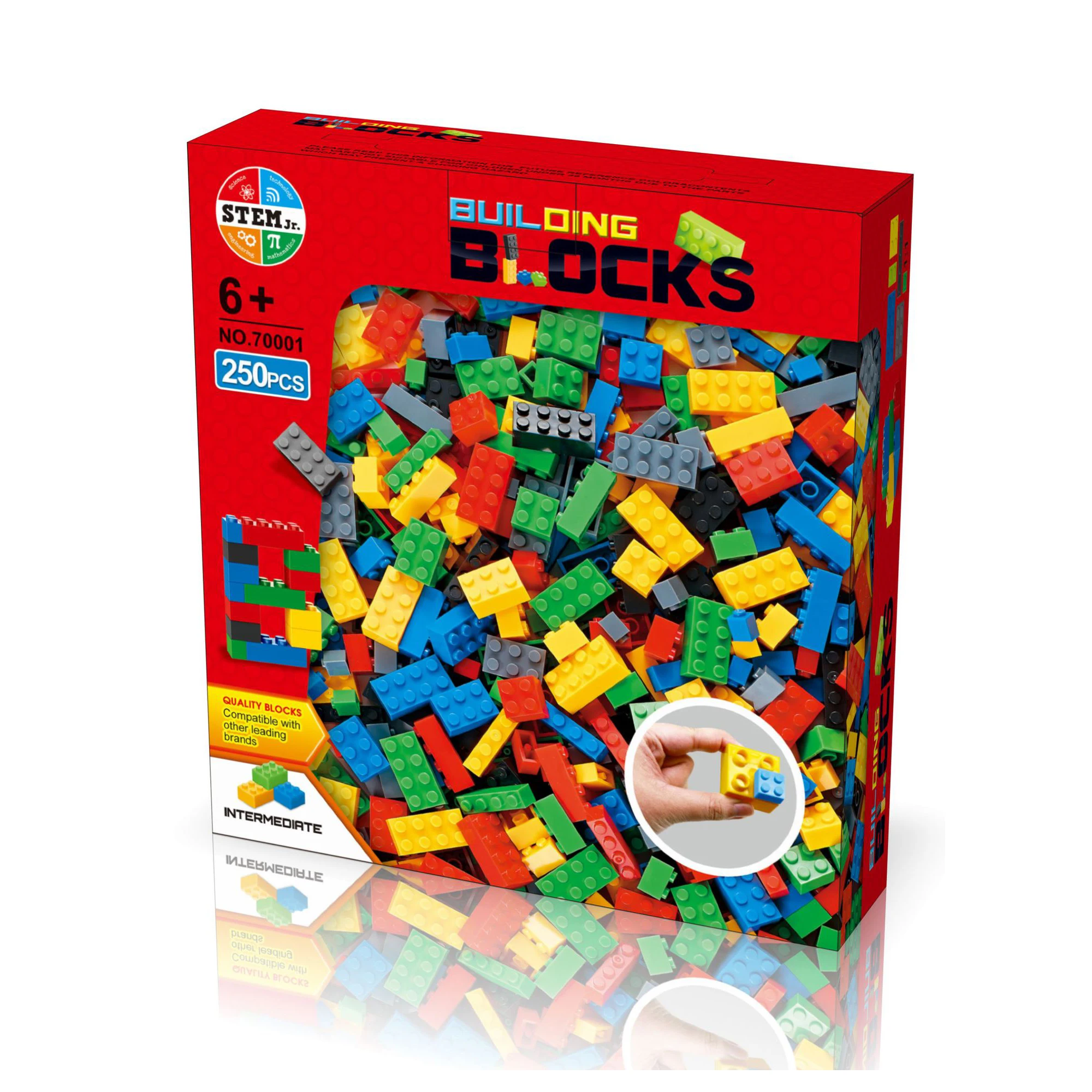 Compatible Construction Bricks Childrens Fun Toy 250 Pcs Building Blocks 