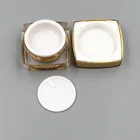 Day Cream Night Plastic Cream Jar Day Cream And Night Cream Use Square Acrylic Cream Jar Acrylic Plastic Jar