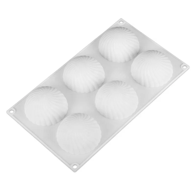New Arrival Fiood Grade Approved Round Wave Cake Pan Fashion Wholesale Diy Silicon Cake Mold For Mousse