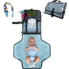Baby Bag Diaper Fashion Hot Design Baby Nappy Bag Waterproof Fordable Portable Diaper Changing Pad Mat For Baby