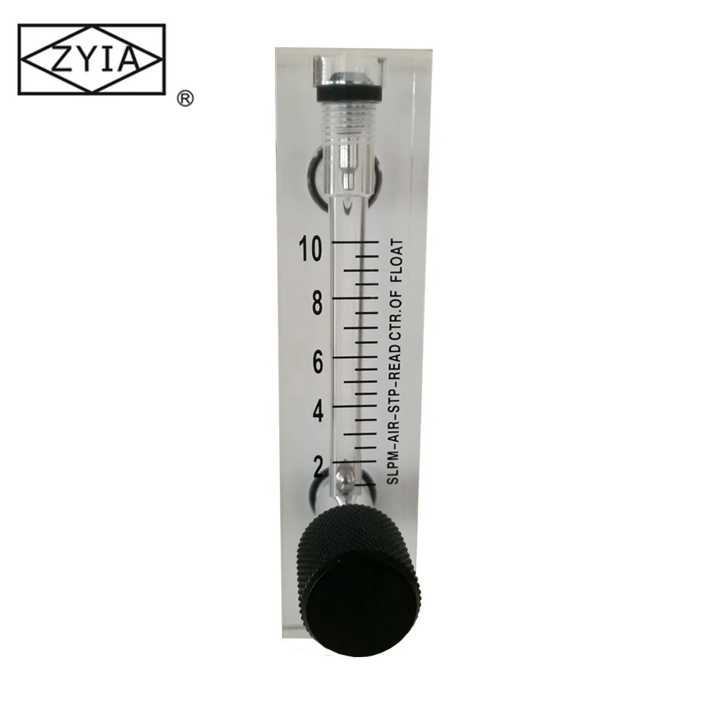 0.1-1L/min LZM-6T N2 Nitrogen Flowmeter Rotameter With Valve Push In 6mm Tube 