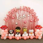 Metallic Foil Curtain Rose Gold Photo Booth Backdrop Tinsel Curtains For Birthday Wedding Party Decoration