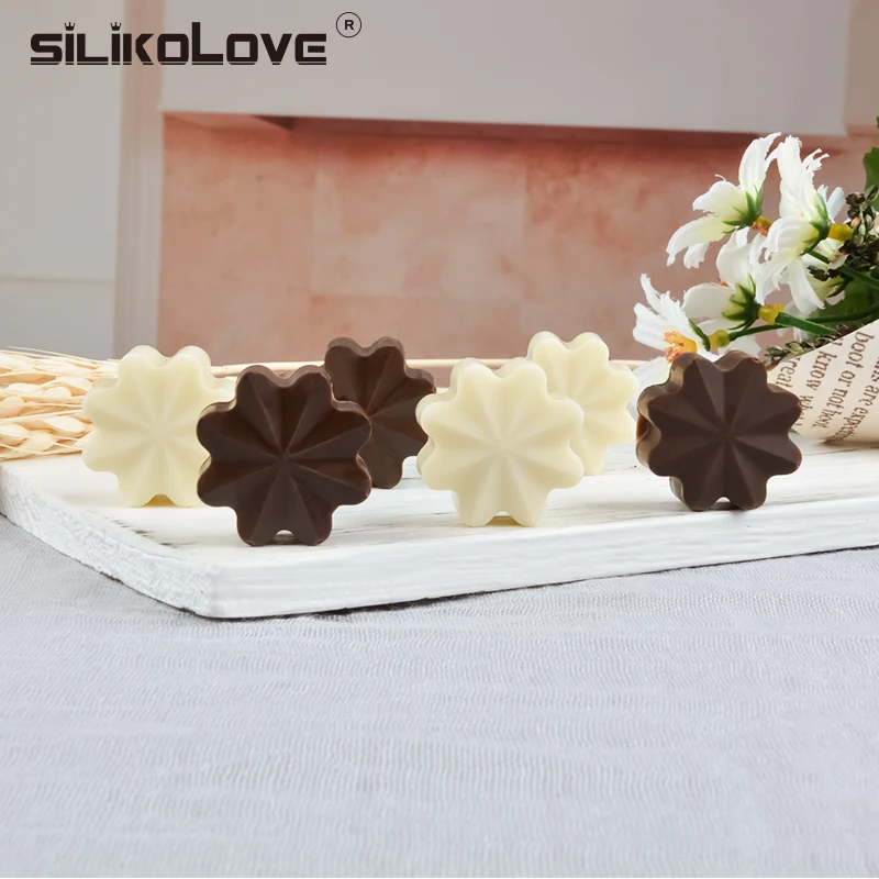 15-even Sakura Flowers Shaped Silicone Chocolate Mold Cookware Baking Tool Kitchenware Fondant Cake Decoration Tool