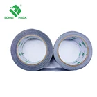 Silver Duct Tape Silver Cloth Duct Tape 7.5 Mil Silver Cloth Duct Tape Waterproof For Sealing