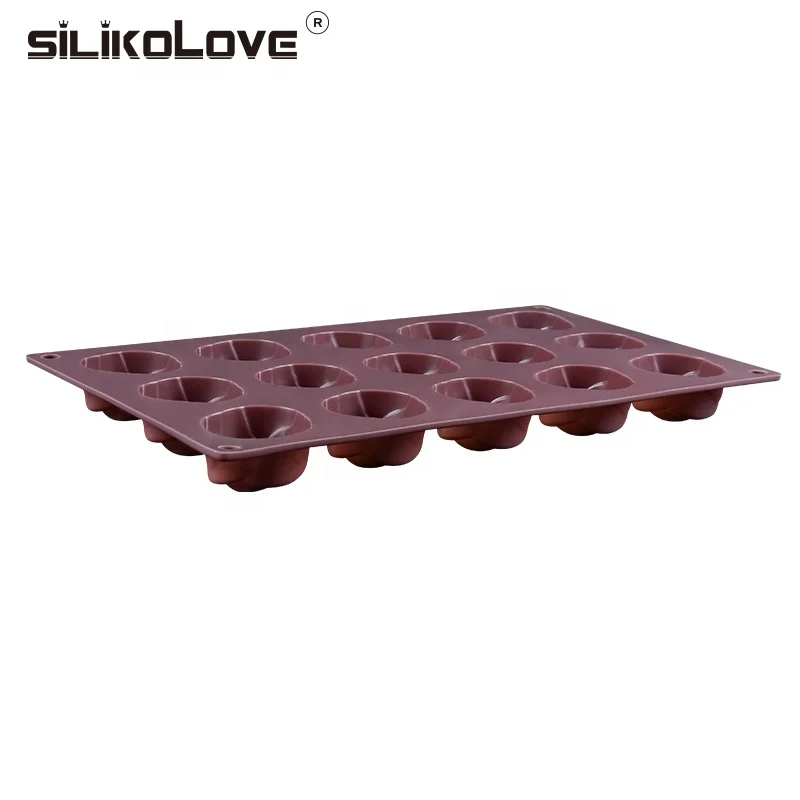 15  Cavity Silicone Flower Rose Chocolate Cake Soap Mold Baking Ice Tray Mould Coffee Chocolate Mold