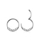 316l Steel Steel Piercing Ring Body Jewelry Segment Ring Piercing 316L Stainless Steel
