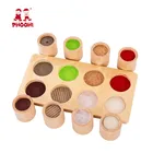 Wooden Educational Montessori Sensorial Teaching Baby Touch Training Game Toy For Kids