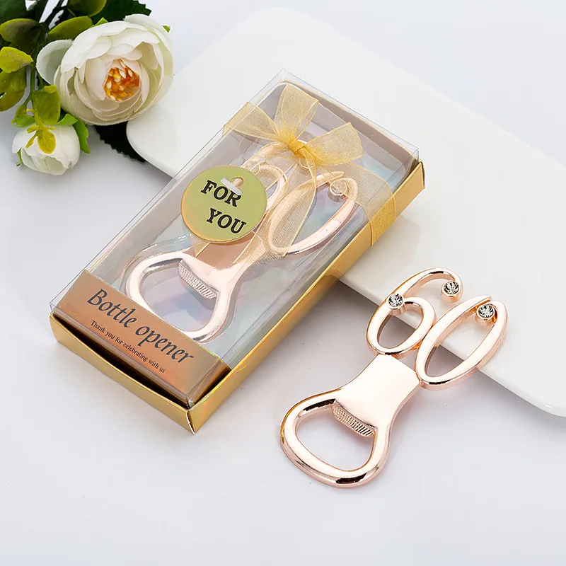 Juoyyo 6PCS Number 18 Bottle Opener Souvenir for Guests Golden Beer Bottle Openers for Wedding 18 Years Old Party Birthday Baby Shower Favor Gift Souvenirs Decoration