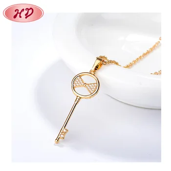 trending items engagement diamond wedding jewelry 9ct geometric gold link chain necklace