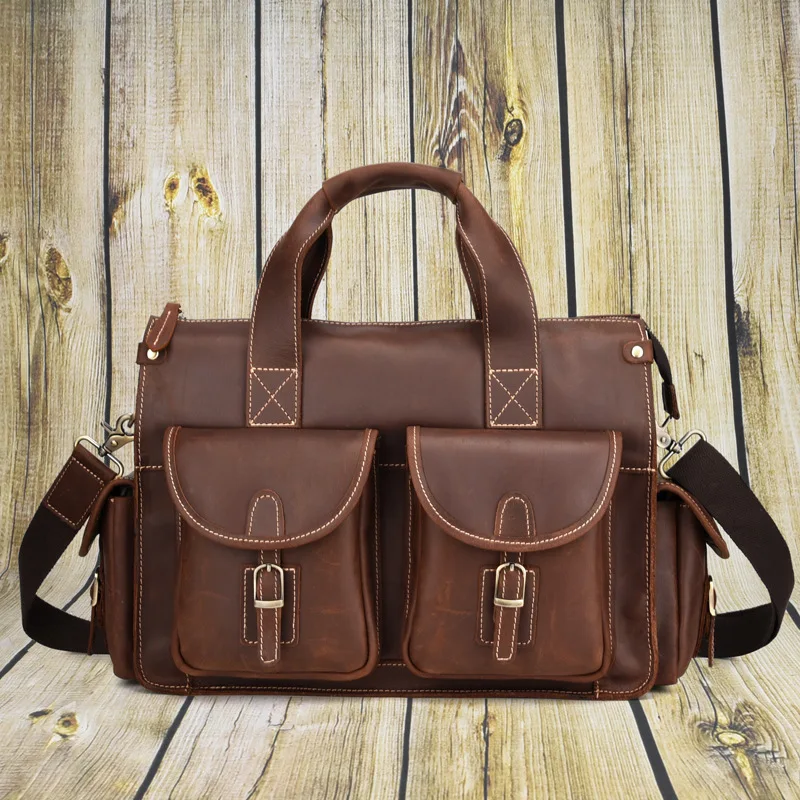 T8052 European Business Leather Laptop 