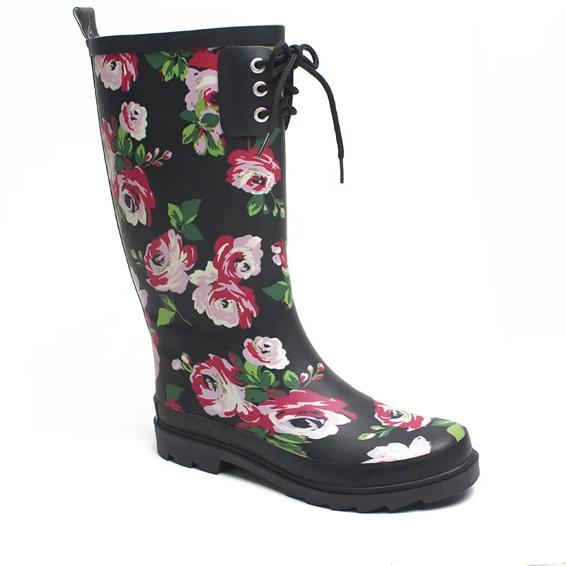 custom printed rain boots