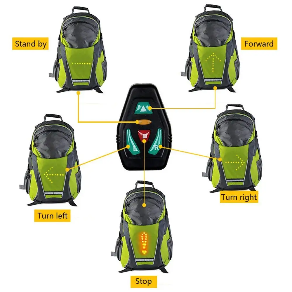 led cycling backpack