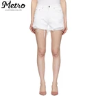 Shorts Jeans Shorts Custom Distressed Shorts White 100% Cotton Denim Jeans