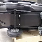 Cart AG002 Large 1/2 Cu.Yd. Black Utility Duty 450 Lb. Capacity Plastic Tray Cart Tilt Truck