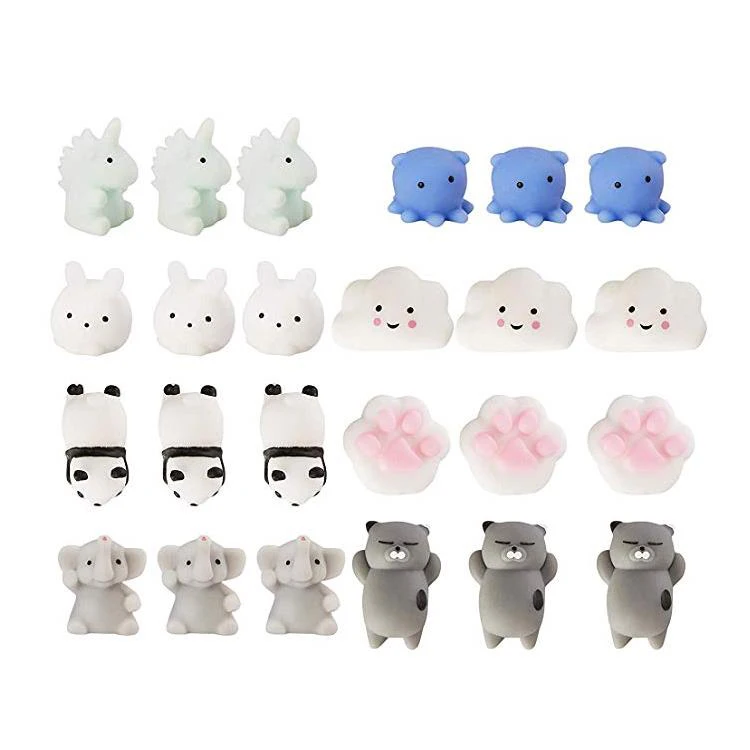 TPR  Adorable Seal Dumplings Sticky Toy Mochi Kawaii Squishy Vent Toys For Vending Machine