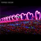 Wedding China Supplier Romantic Event Lighting 3D Heart Shape Led Wedding Decoration Centerpieces